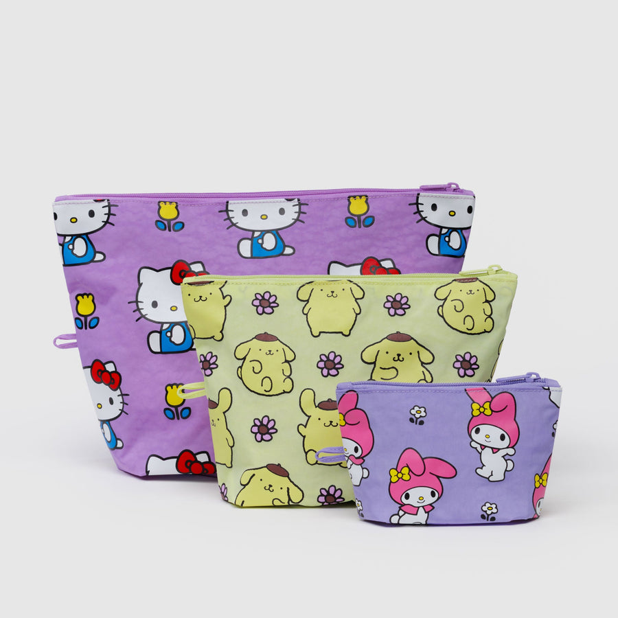 three travel pouches hello kitty themed 