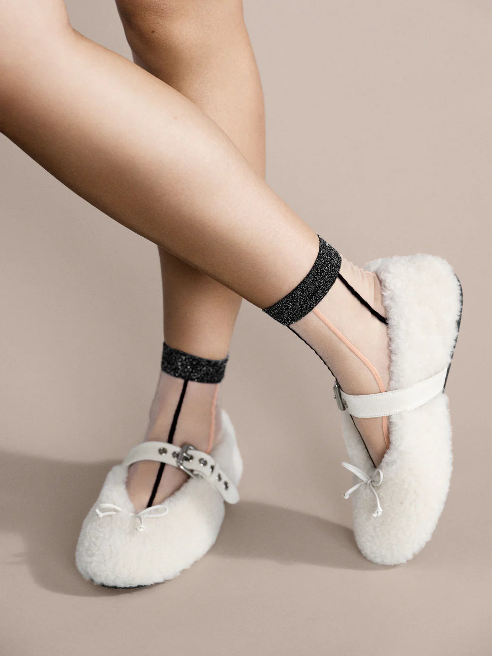 Grand Slam Sheer Short Crew Socks - Black