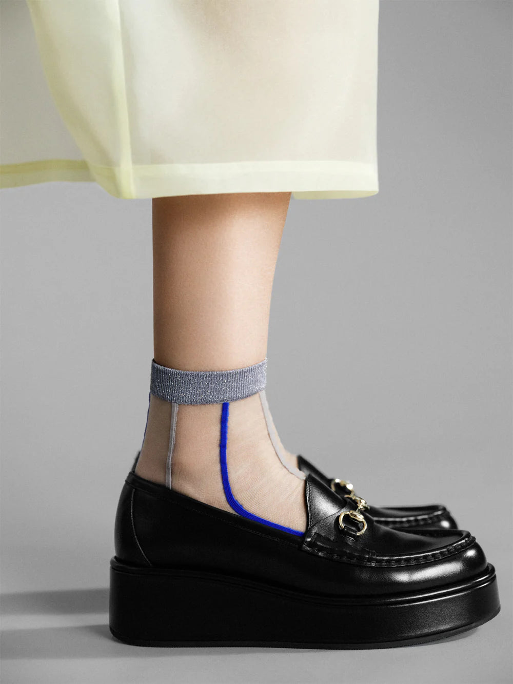 Grand Slam Sheer Short Crew Socks - Silver