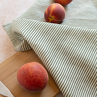 Classic Stripe Grove - Linen Tea Towel