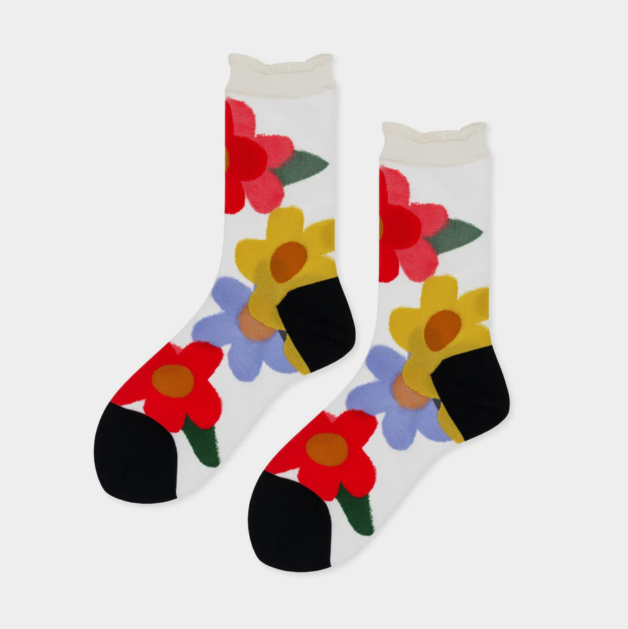 Ethel Sheer Crew Socks