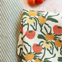 Classic Stripe Grove - Linen Tea Towel