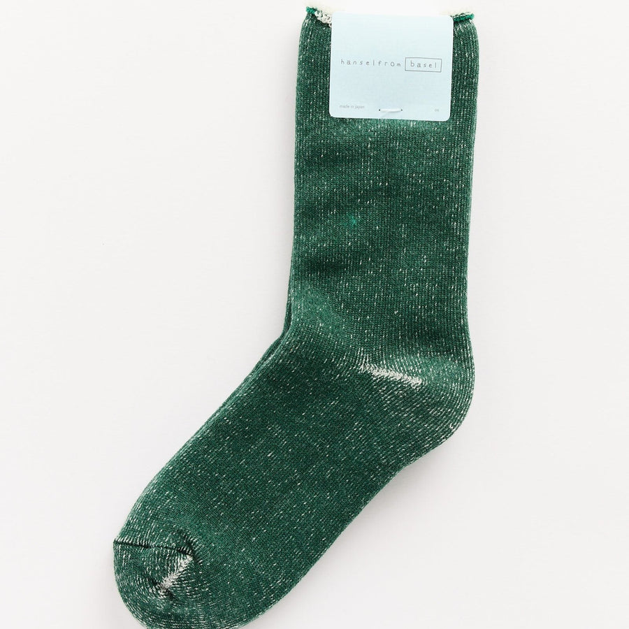 wool socks in hunter green color