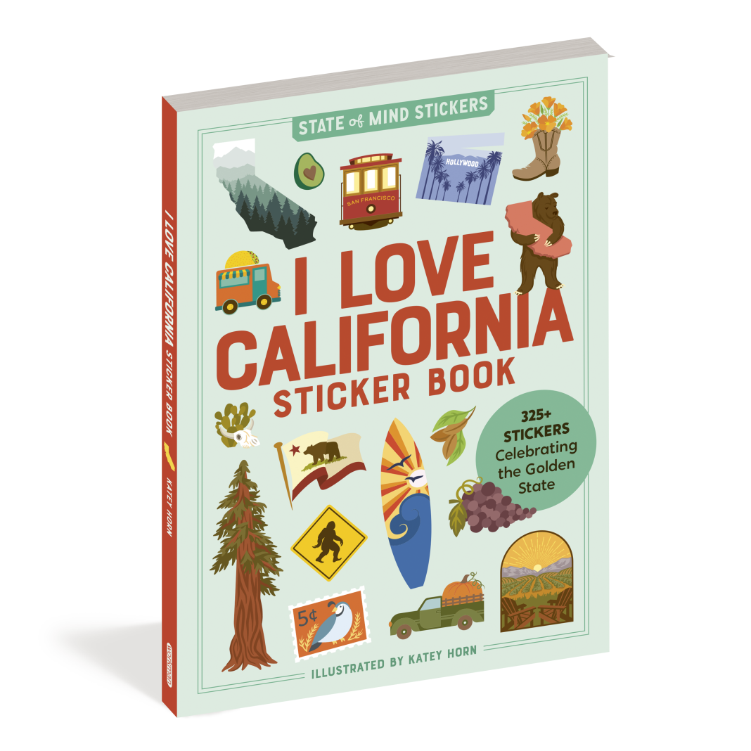 I Love California Sticker Book