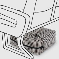 Small Cloud Carry-On Bag - Black & White Gingham