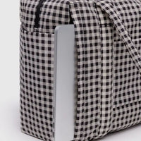 Small Cloud Carry-On Bag - Black & White Gingham