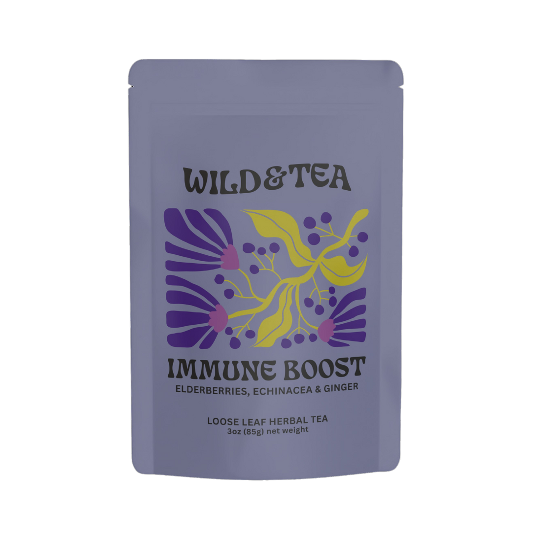 immune boost herbal loose leaf tea elderberries echinacea and ginger