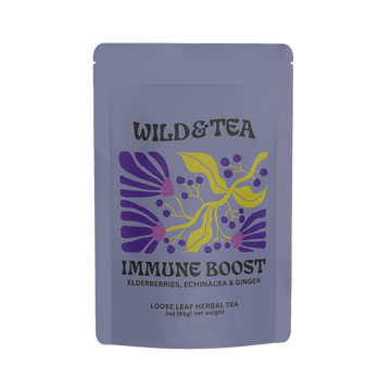 immune boost herbal loose leaf tea elderberries echinacea and ginger