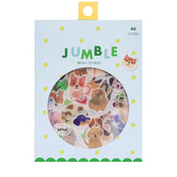Pack of  Dog Jumble washi stickers with 