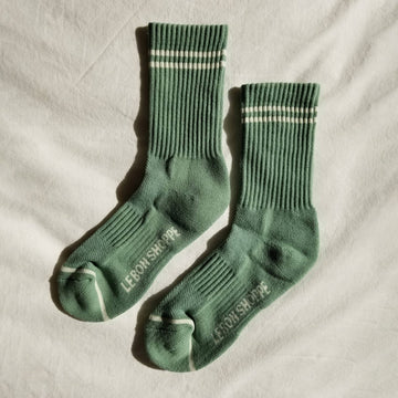 le bon shoppe boyfriend socks in meadow
