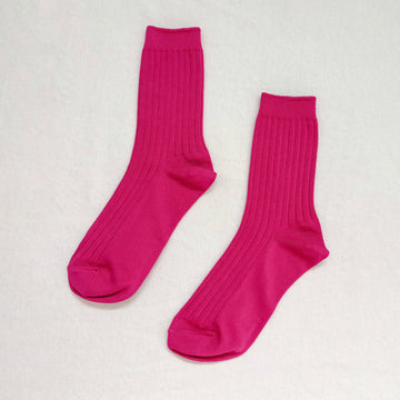 le bon shoppe her socks fuschia