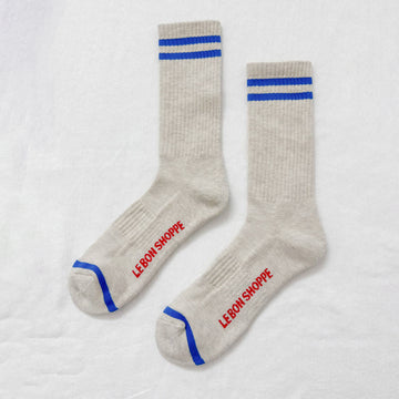 Extended Boyfriend Socks - Ice