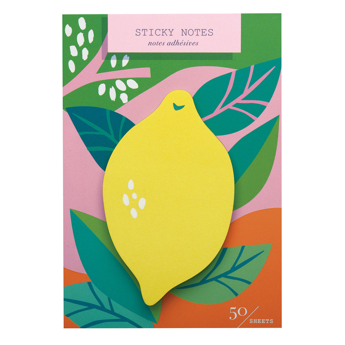 Sticky notes with a lemon design