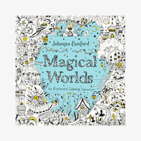 adult coloring book fantasy and magical worlds 