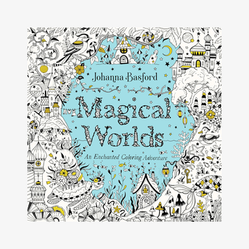 adult coloring book fantasy and magical worlds 