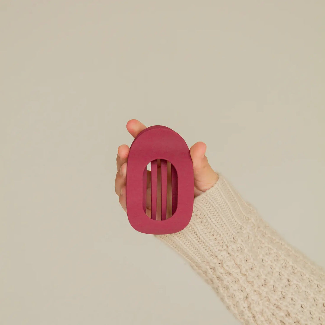 Circle Cutout Flat Claw Clip