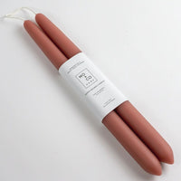 Beeswax Taper Candles - Terra Cotta