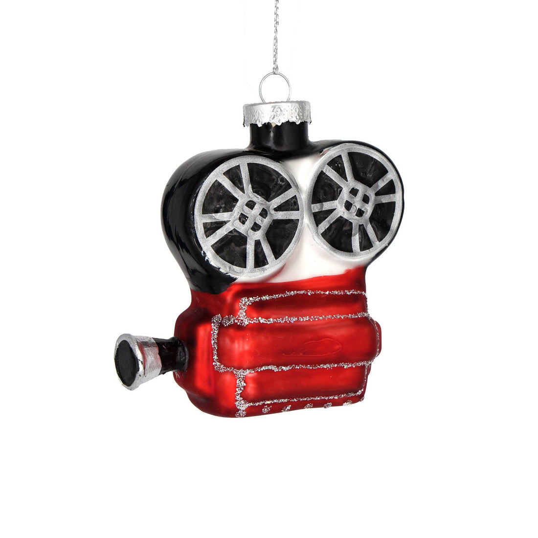 glass movie film camera ornament