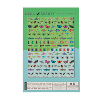 critter and butterfly themed nail art stickers