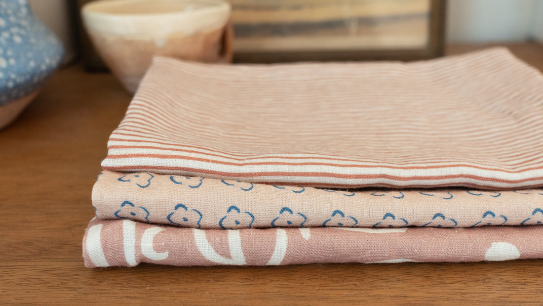 Linen Tea Towel - Everly Plaster