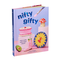 Book titled 'nifty gifty' with colorful illustrations on a white background