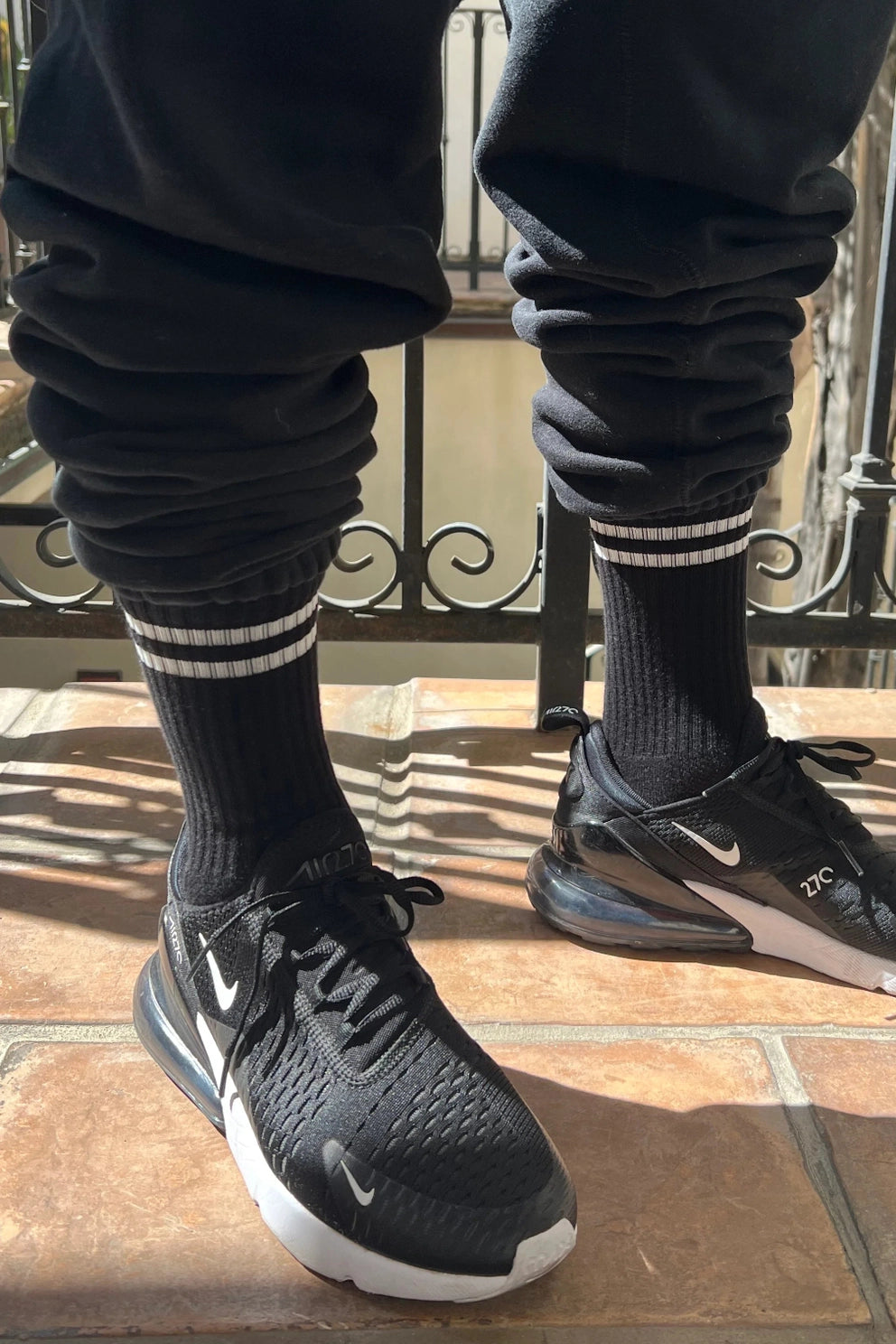 Extended Boyfriend Men's Socks - Noir