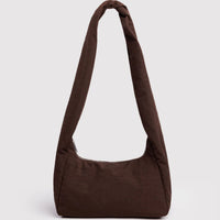 Brown nylon shoulder bag