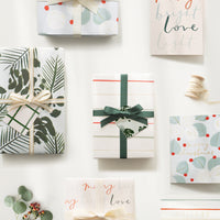Holiday Florals Gift Wrap Roll