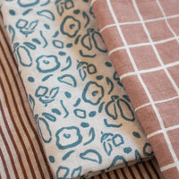 Linen Tea Towel - Classic Stripe Wine