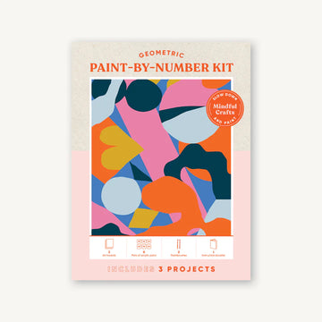 geometric paint by number kit