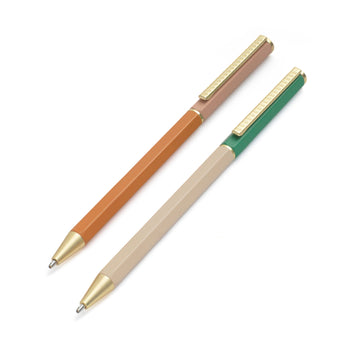 Two slim ballpoint pens