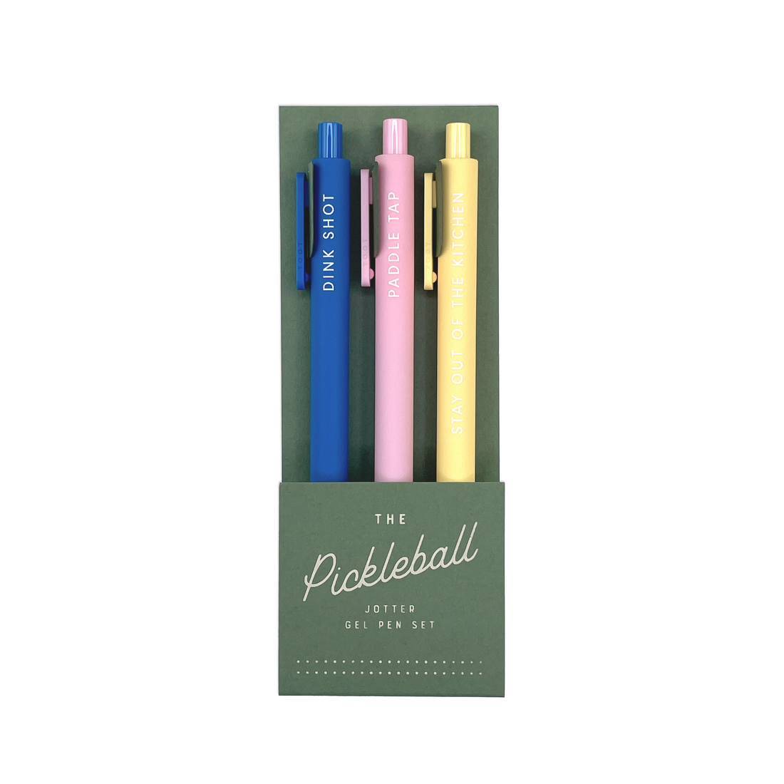 pickleball pen themed jotter set