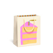 medium gift bag with slice of birthday cake 