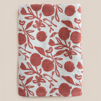 set of 4 linen dinner napkins pomegranate