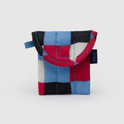 multicolored checkered patterned earbuds case 