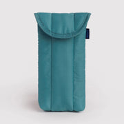 puffy glasses sleeve peacock blue color