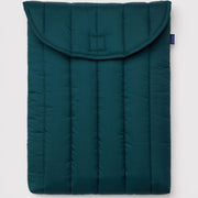 teal puffy laptop sleeve 16"