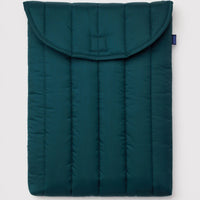 teal puffy laptop sleeve 16"