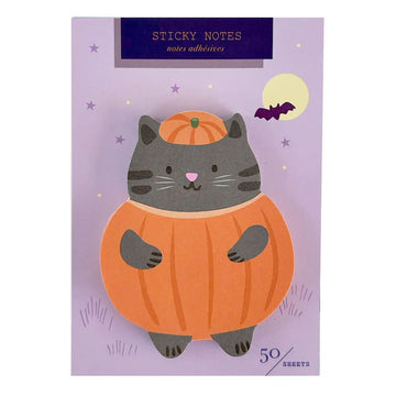 Pumpkin Cat Die Cut Sticky Note