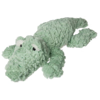 Green plush alligator toy 