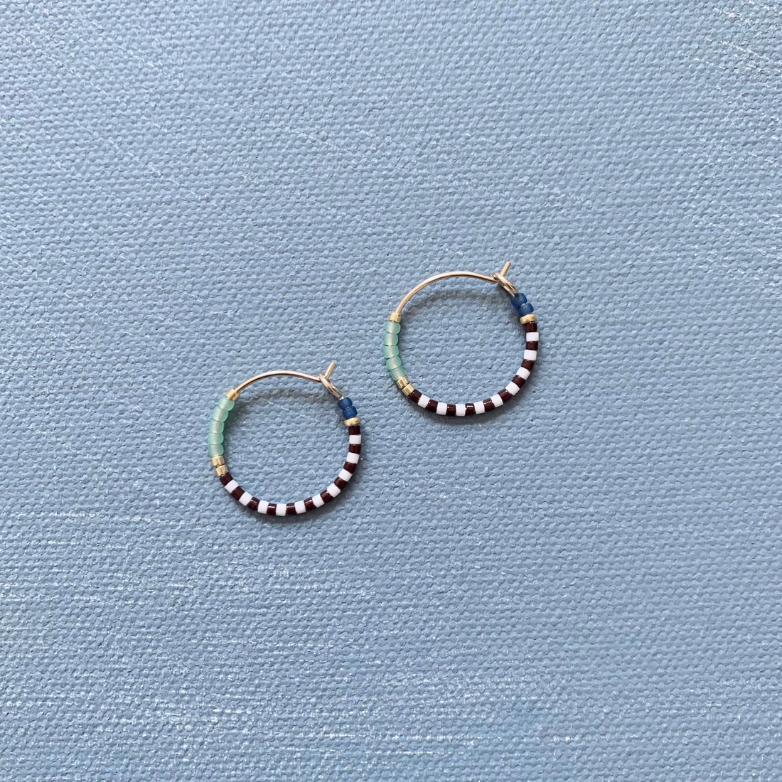 Beaded Hoop Earrings