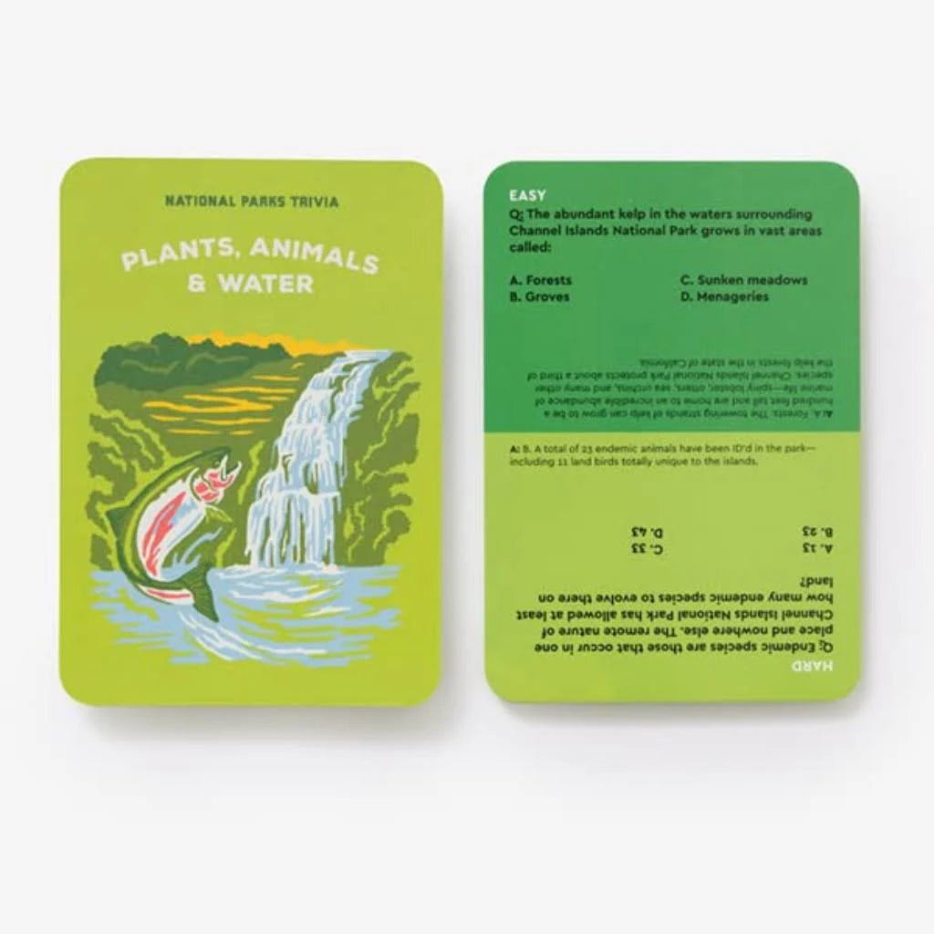 National Parks Trivia Cards