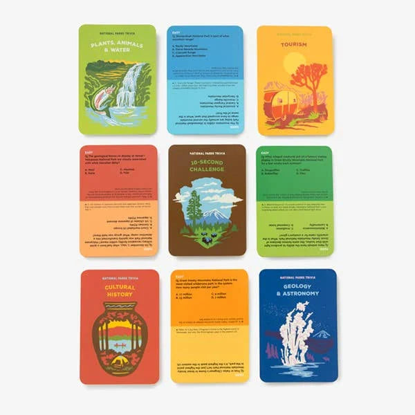 National Parks Trivia Cards