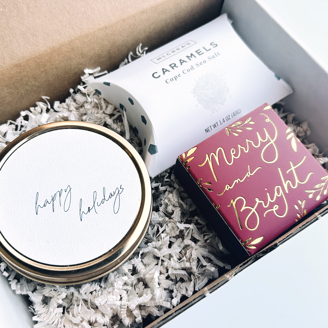 Holiday Gift Box - Small (White Cedar Candle)