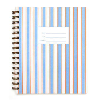 Standard notebook with french stripes 