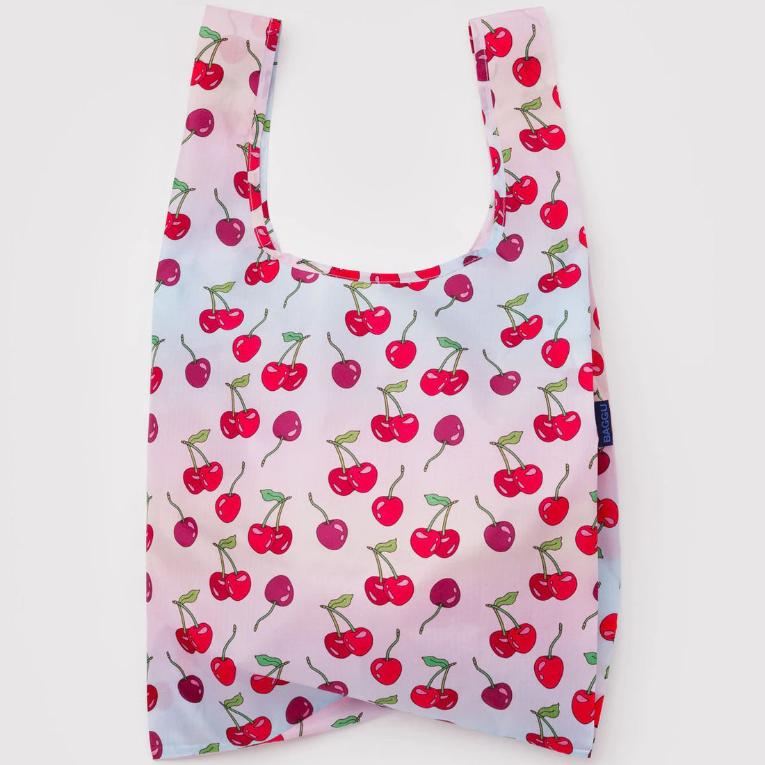 Reusable bag with cherry pattern
