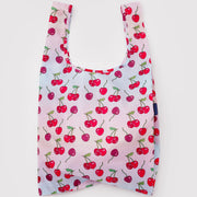 Reusable bag with cherry pattern