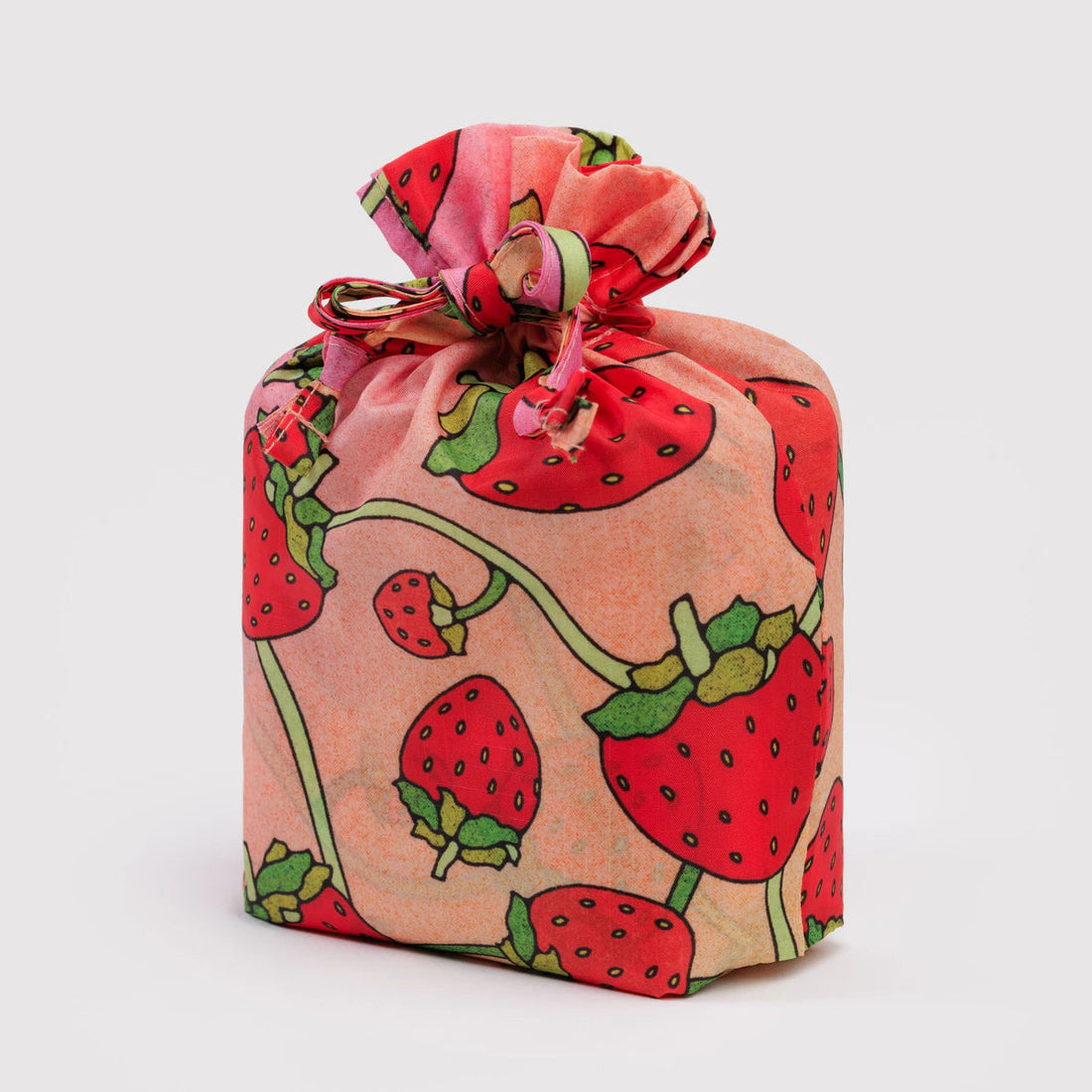 set of 3 reusable bags with carrots and berries patterns