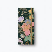 Floral notebook with 'NOTES' text on a green background