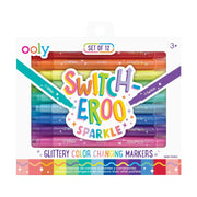 color changing glittery markers with a mystery color dual ended 